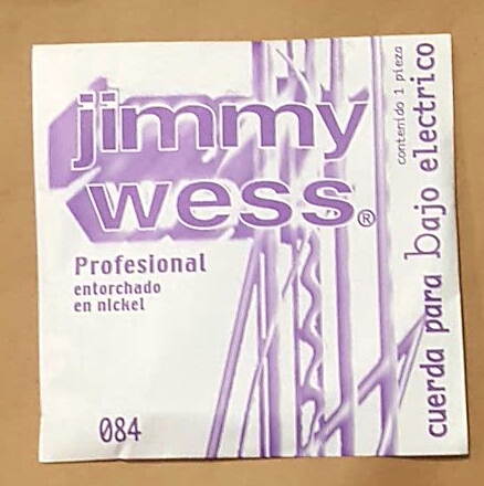 CUERDA BAJO ELÉCTRICO JIMMY WESS 3a .084,Serie Profesional n(pz)