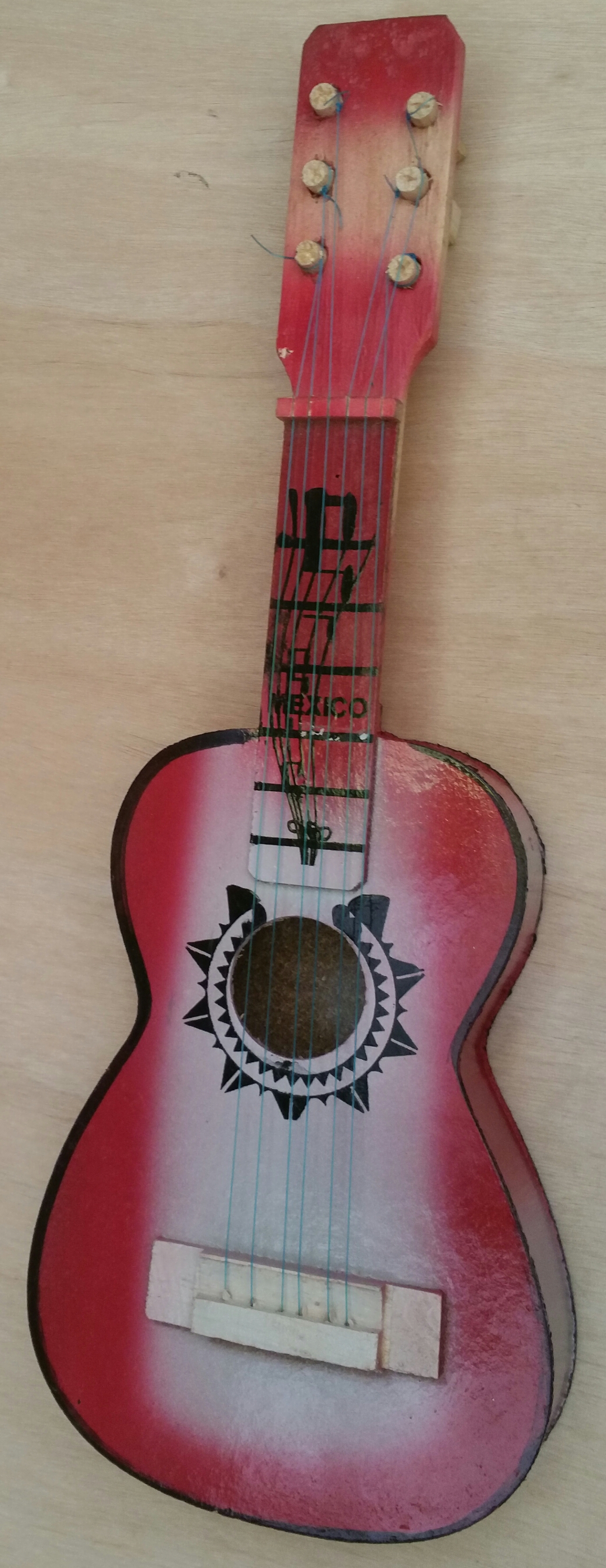 guitarras decorativas yucas folklóricas (pz)