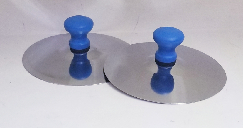 (imagen para) PLATILLOS INFANTILES CHICOS CROMADOS 14 cm COMETA (PAR)