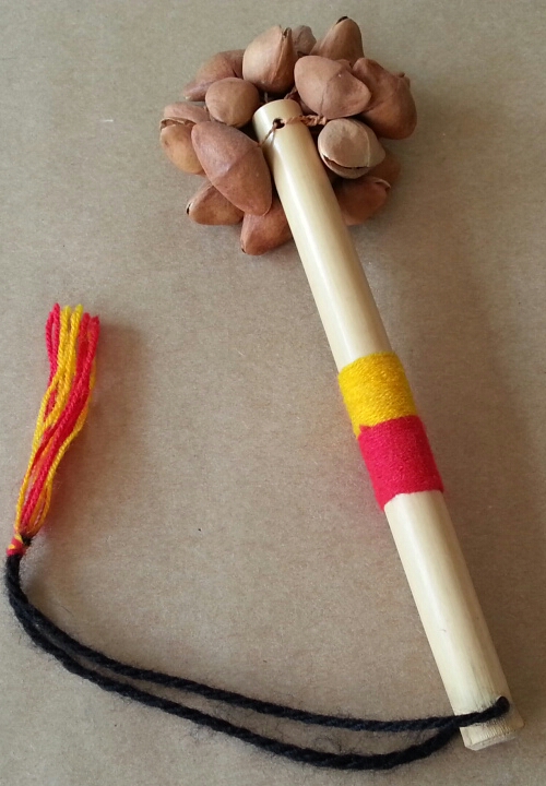 (imagen para) MANGO SONAJA 20 HUESITOS (FRUTA) MUY SONORO 20 cm LARGO