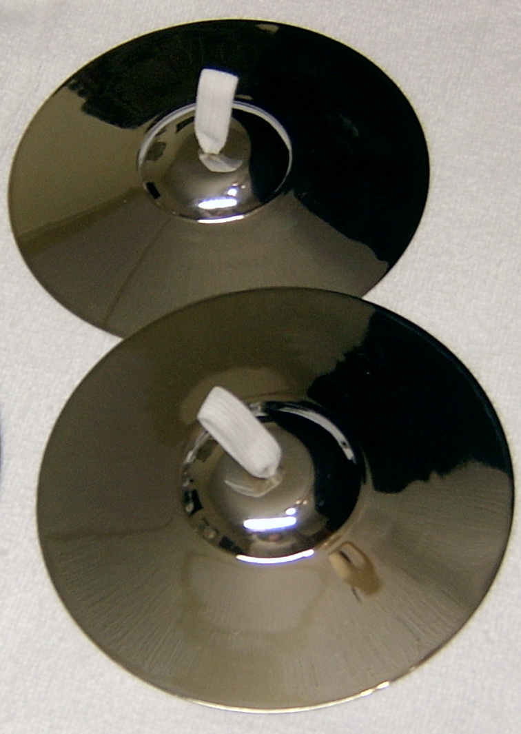 (imagen para) PLATILLOS INFANTILES CHICOS CROMADOS 14 cm (PAR)