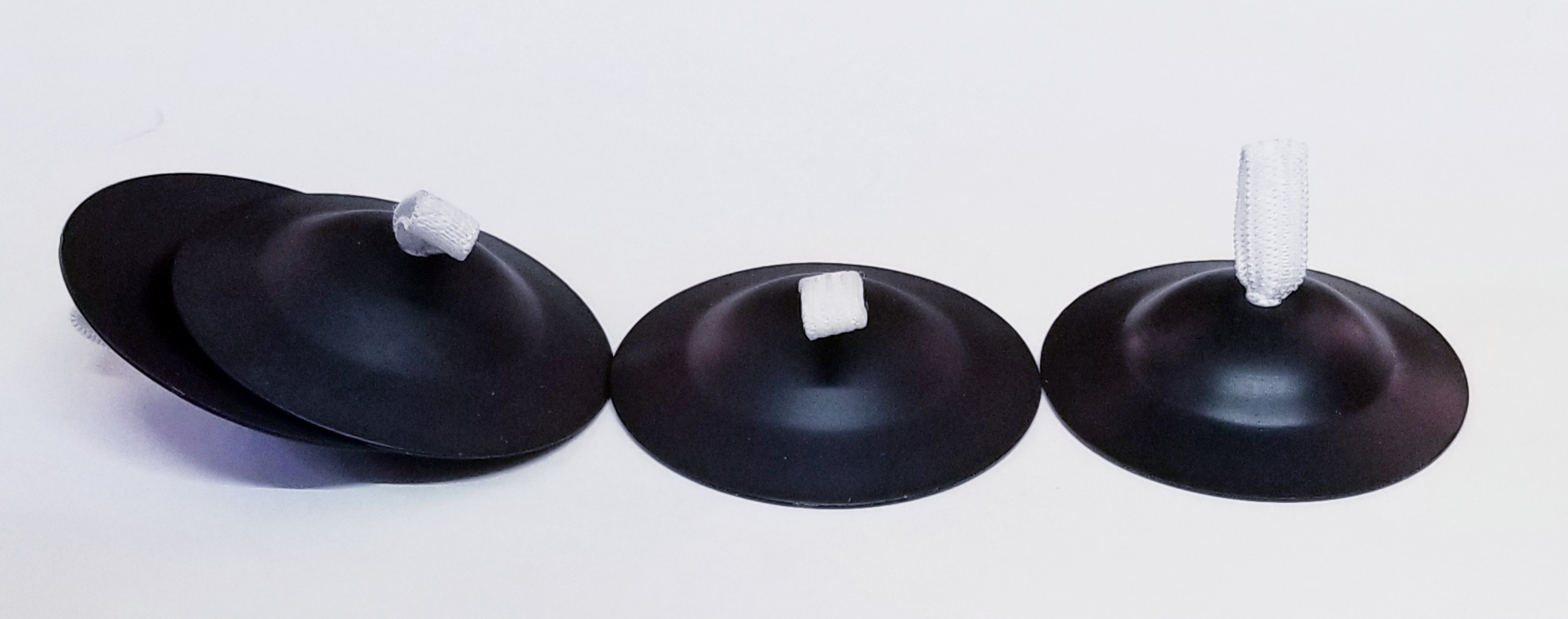 (imagen para) CROTALOS NEGRO MATE, BUEN SONIDO (4 PZAS) (jgo)