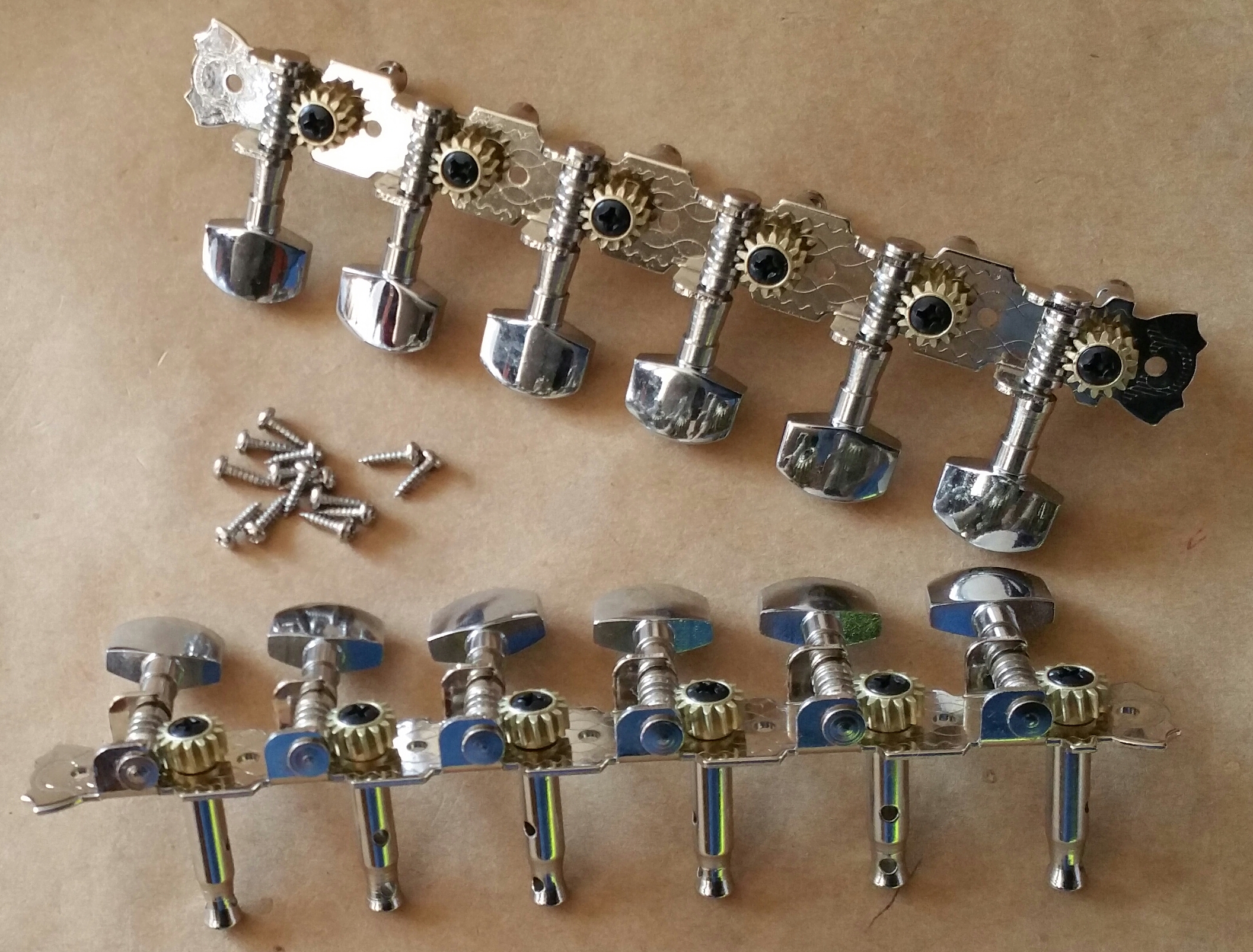 (imagen para) MAQUINARIA BAJO sexto DOBLE 12 CUERDAS PALOMAS METAL NIQ (par)