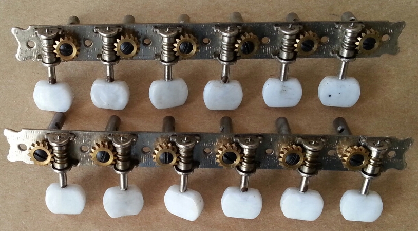 (imagen para) MAQUINARIA BAJO sexto DOBLE 12 CUERDAS niquelada PERNO delgado s