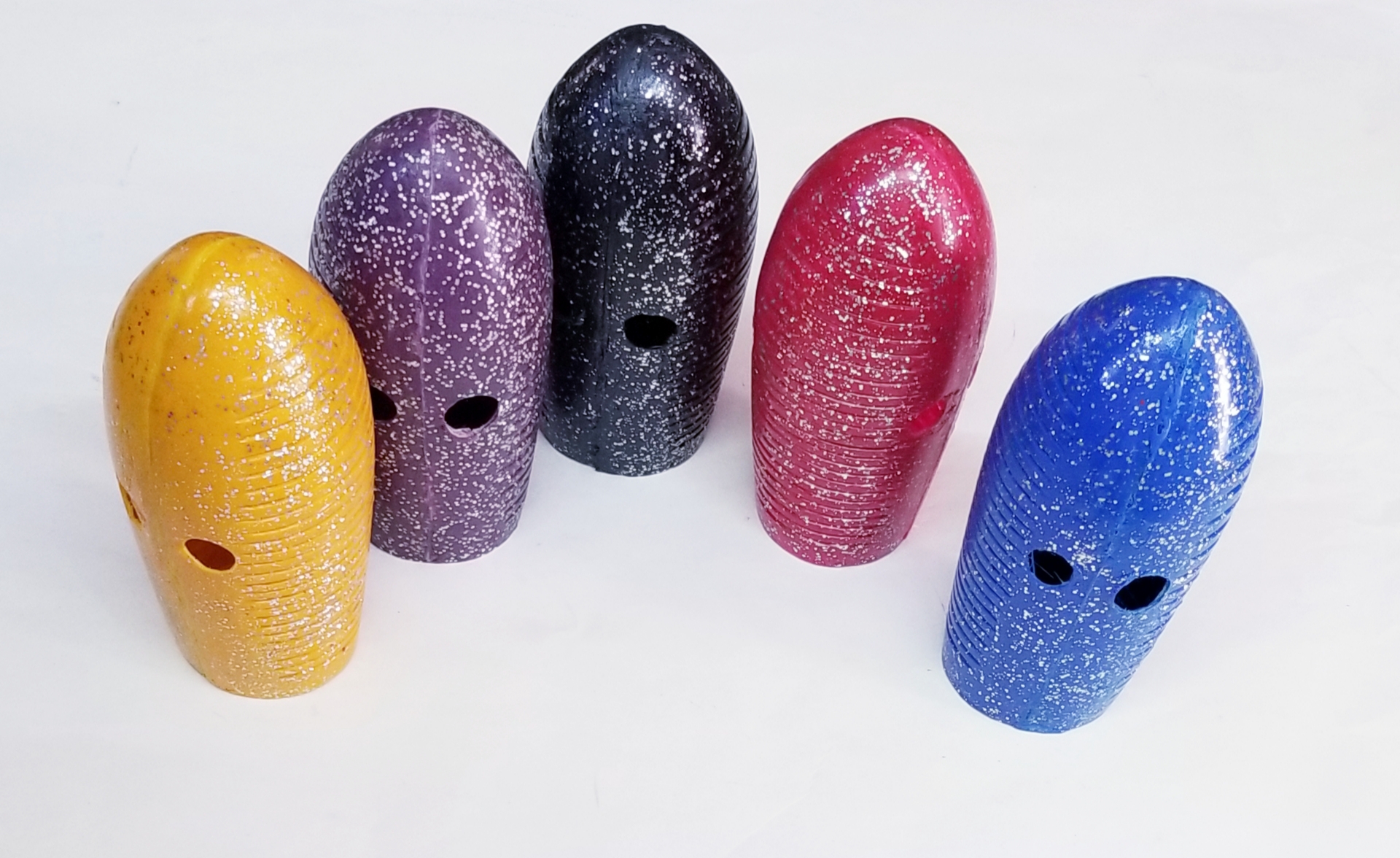 (imagen para) GÜIRO FIBRA VIDRIO COLORES Y DIAMANTINA 16 cm kinder