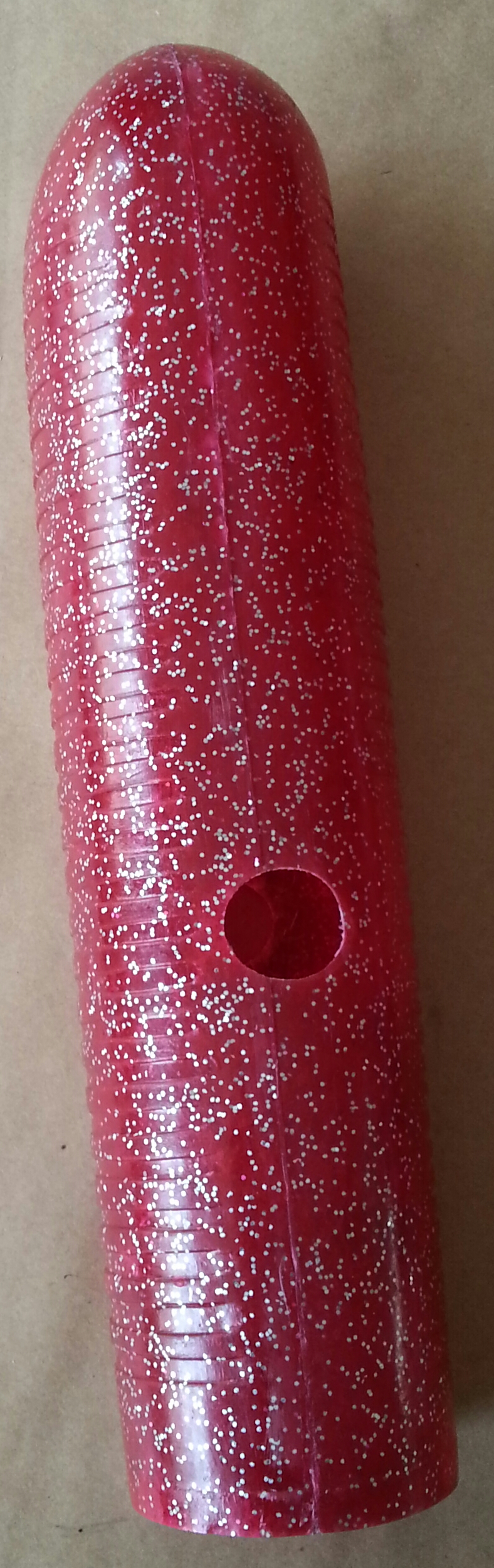 (imagen para) GÜIRO FIBRA VIDRIO COLORES Y DIAMANTINA 40 X 9 cm Oscar de León