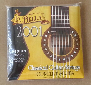 (imagen para) ENCORDADURA GUITARRA LA BELLA CLASICA CRISTAL PLATA CUERDA