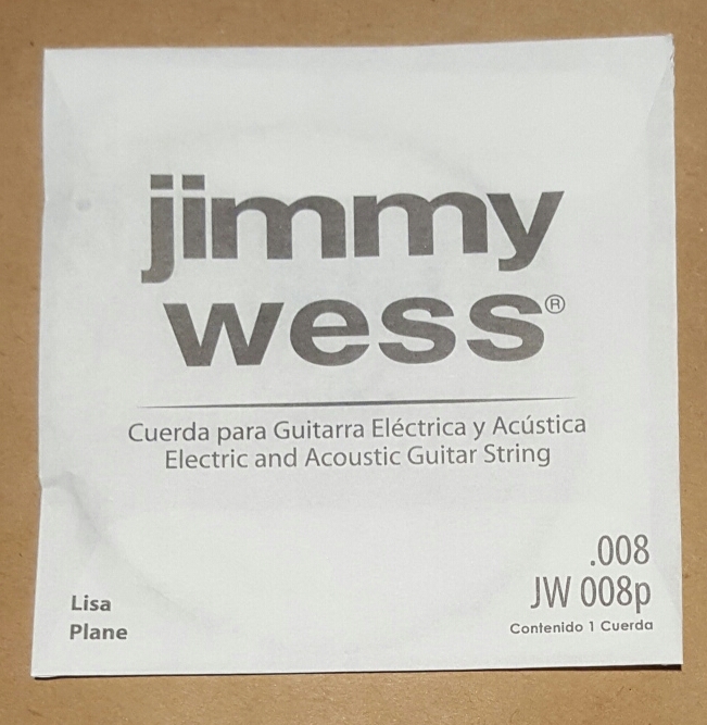 (imagen para) CUERDA GUITARRA ELÉCTRICA JIMMY WESS 1a 008 LISA