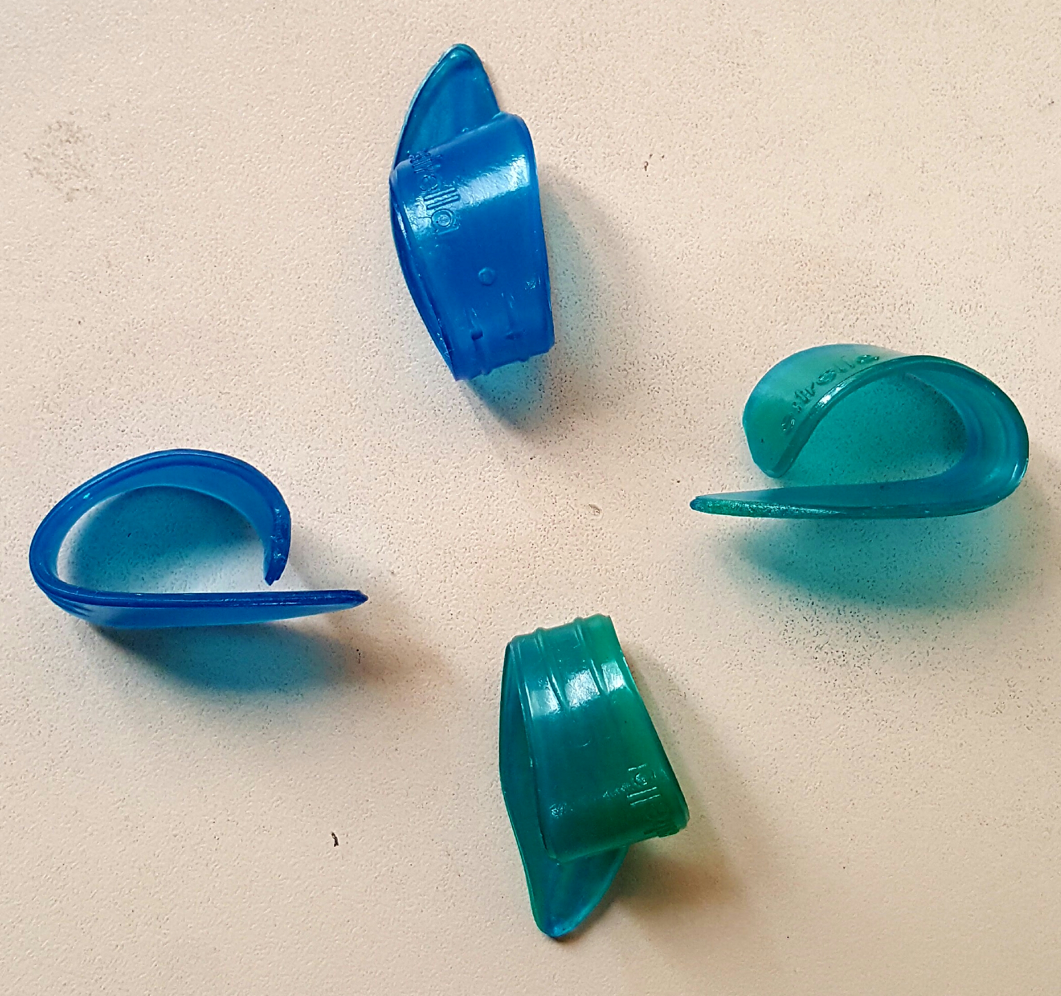 (imagen para) UÑA ANILLO guitarras MODELO ESTRELLA GRANDE azul