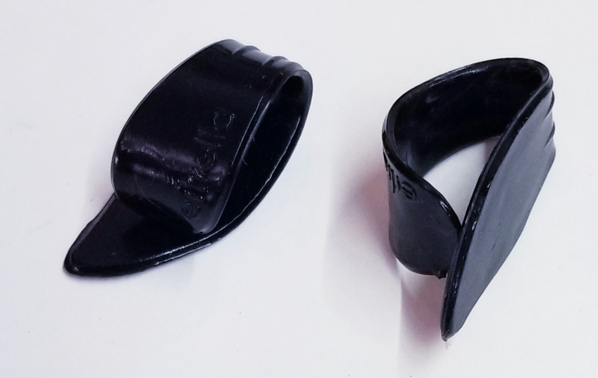 (imagen para) UÑA ANILLO guitarras MODELO ESTRELLA GRANDE NEGRA