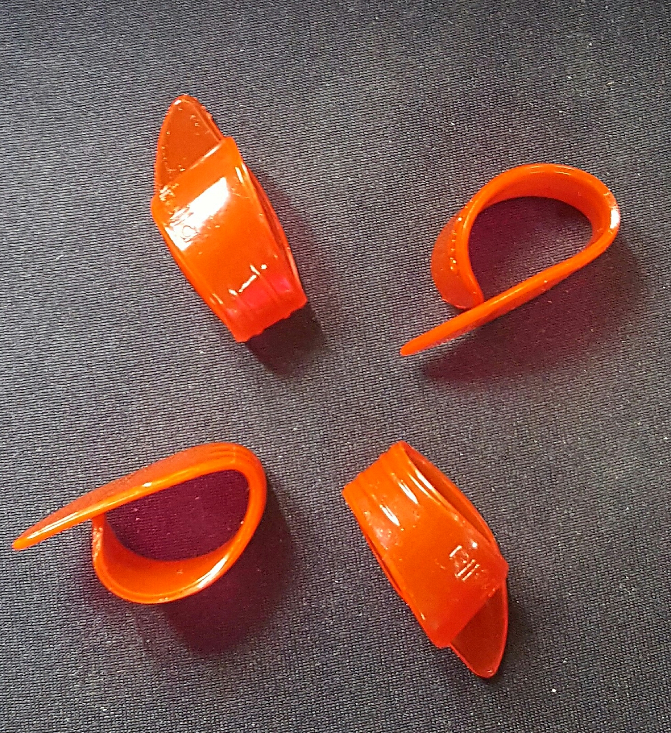 (imagen para) UÑA ANILLO guitarras MODELO ESTRELLA GRANDE Naranja