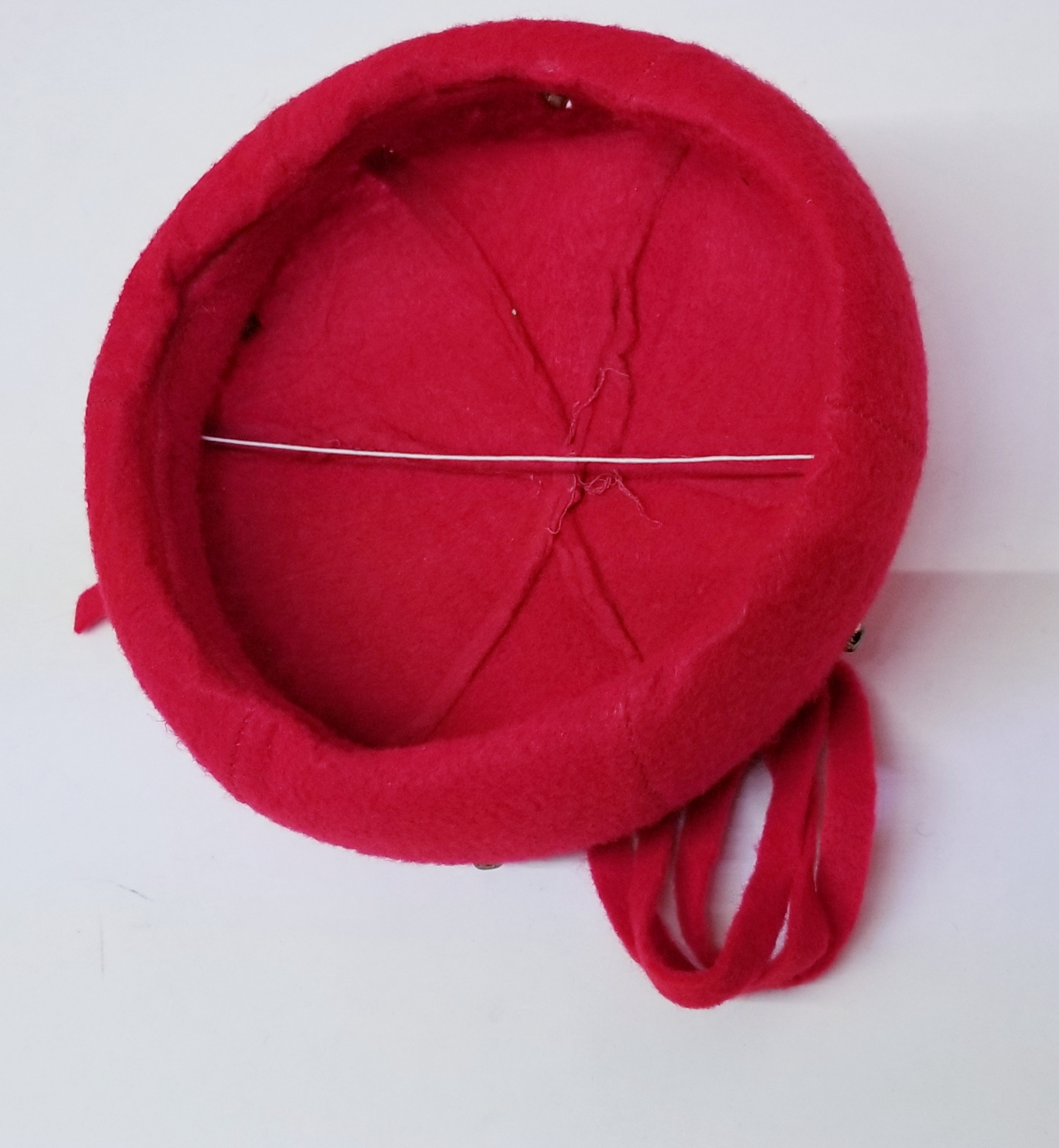 (image for) RED Puffed women´s Beret w/ elastic – pc