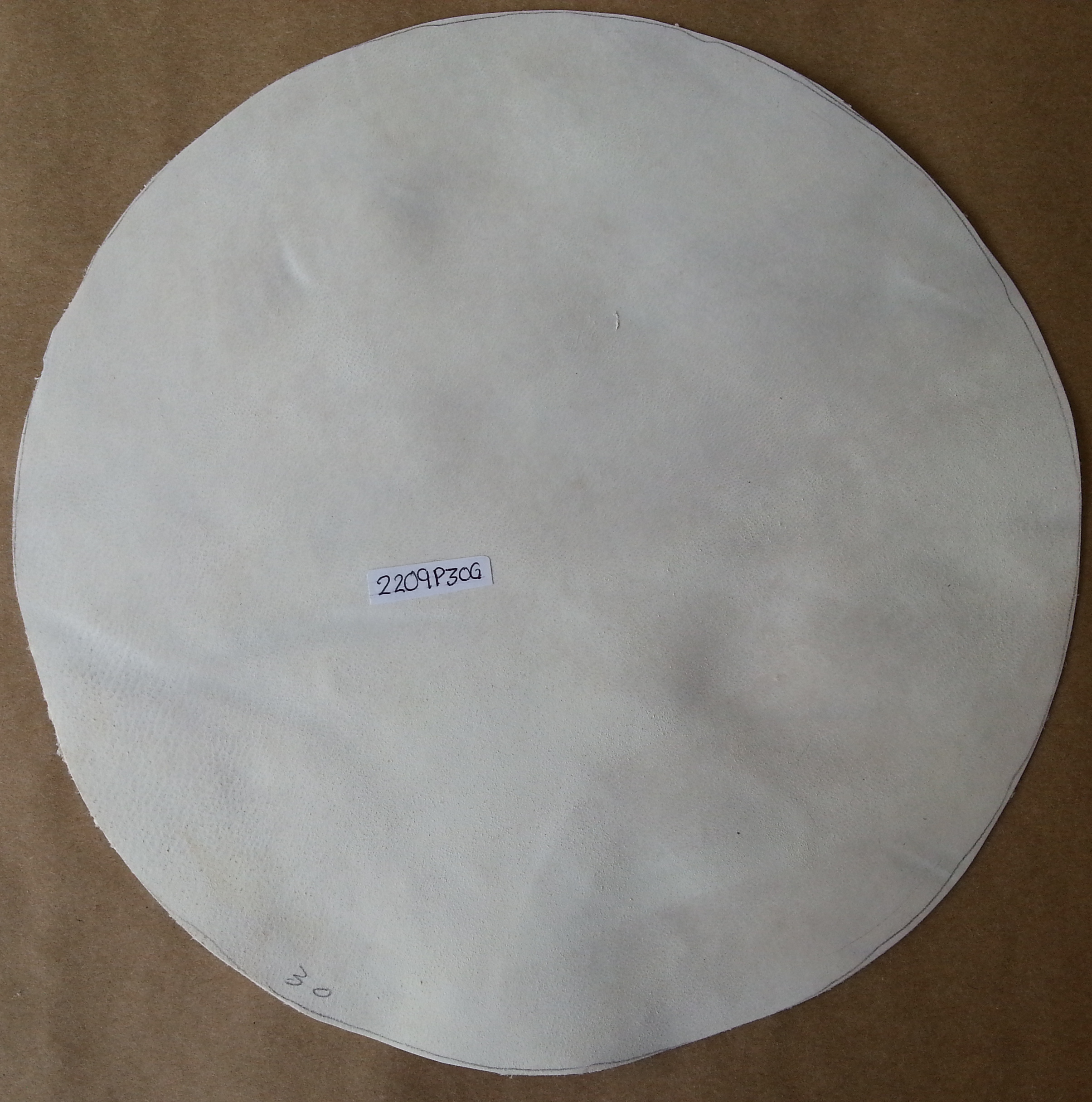 (imagen para) PARCHE PIEL 30 cm cabra para BONGO PROFESIONAL, gruesa