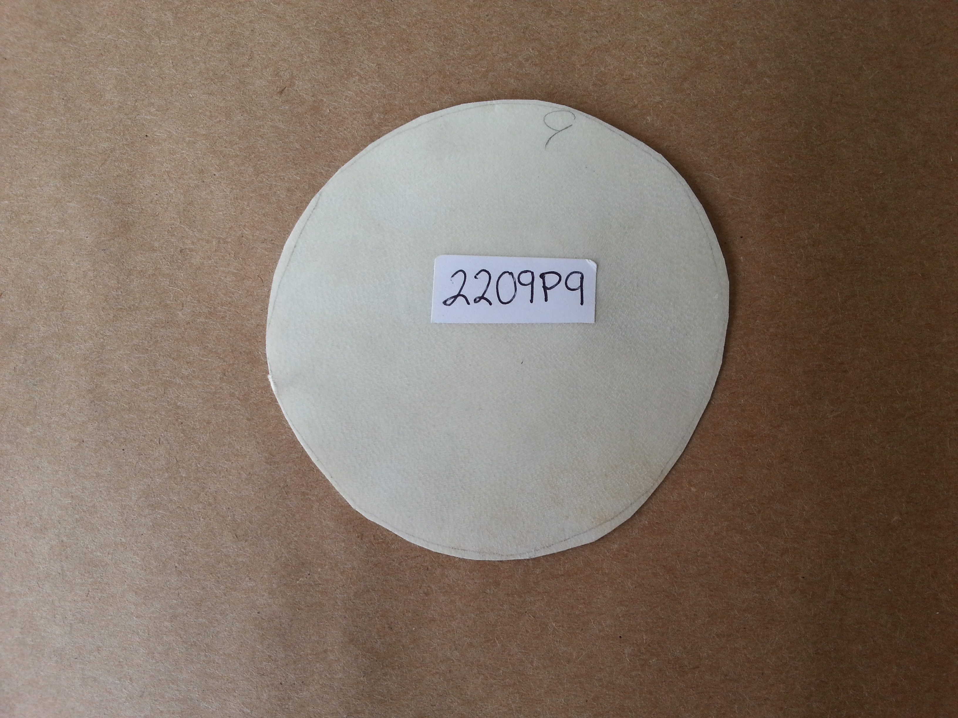 (imagen para) PARCHE PIEL 9 cm cabra, delgada para toki-toki