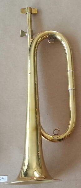 (imagen para) CORNETA REGLAMENTARIA LATON Sin BOQUILLA ESCOLAR MEDIANA