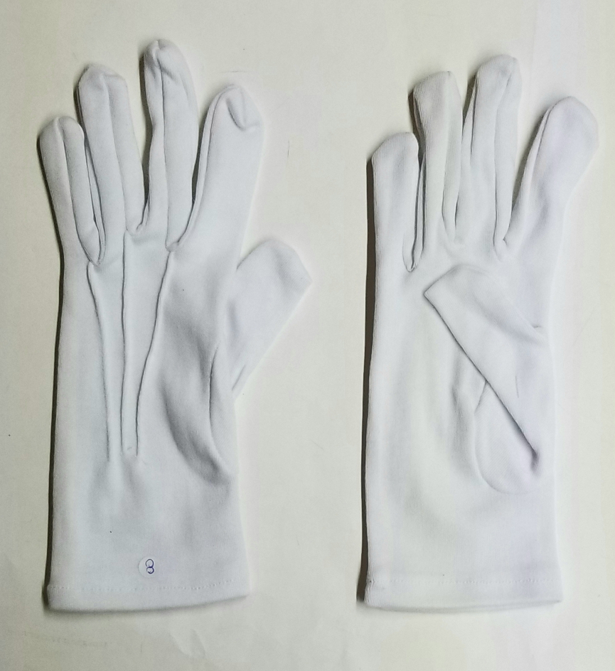 (imagen para) GUANTES BLANCOS talla 8 (par)