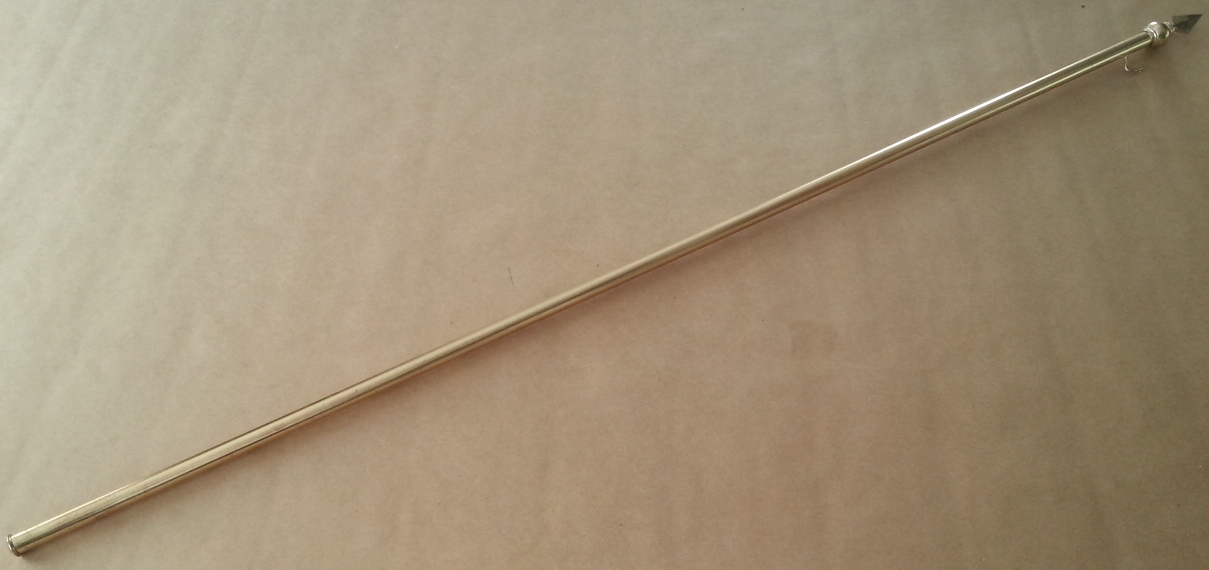 (imagen para) ASTA BANDERA LATONADA 1 SECCION PUNTA DE LANZA NIÑO CHICA GALLAR