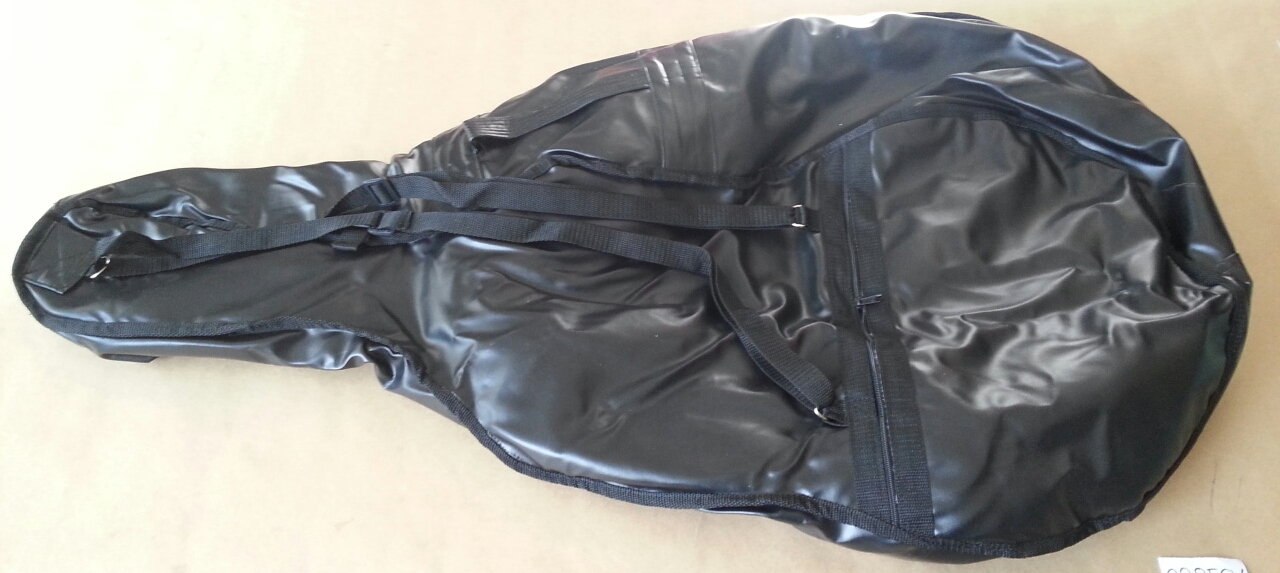 (imagen para) FUNDA GUITARRÓN de VINIL IMPERMEABLE NEGRO Con ZIPER y TAHALIE