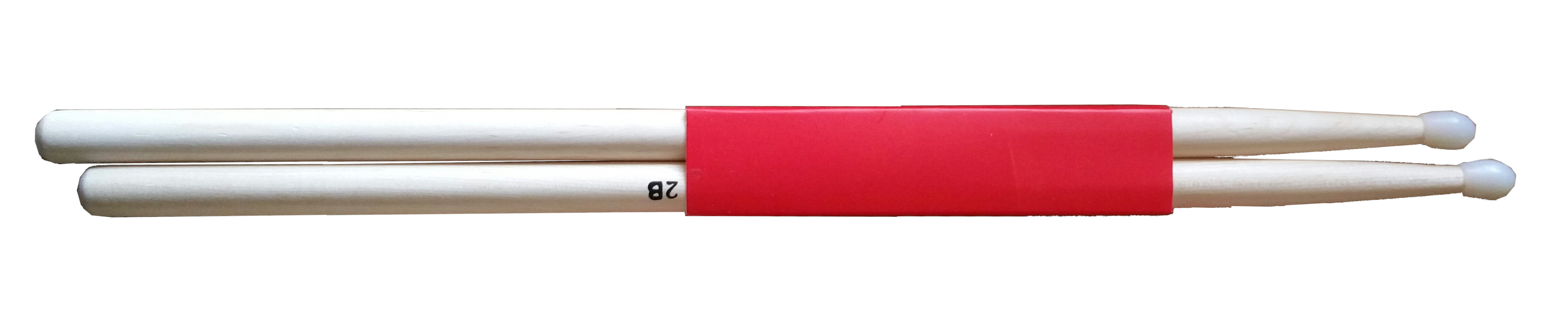 (imagen para) BAQUETAS BATERÍA MADERA DURA PUNTA DE PLÁSTICO mediana (2A) NAT