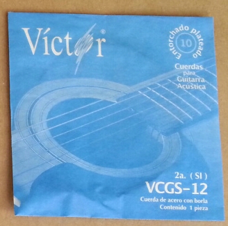 (imagen para) CUERDA guitarra VICTOR ACERO Con borla 2a (pz)