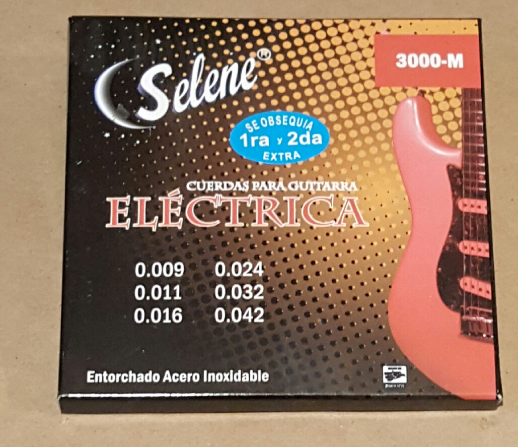 (imagen para) ENCORDADURA GUITARRA ELÉCTRICA SELENE ENTORCHADA ACERO M CUERDA