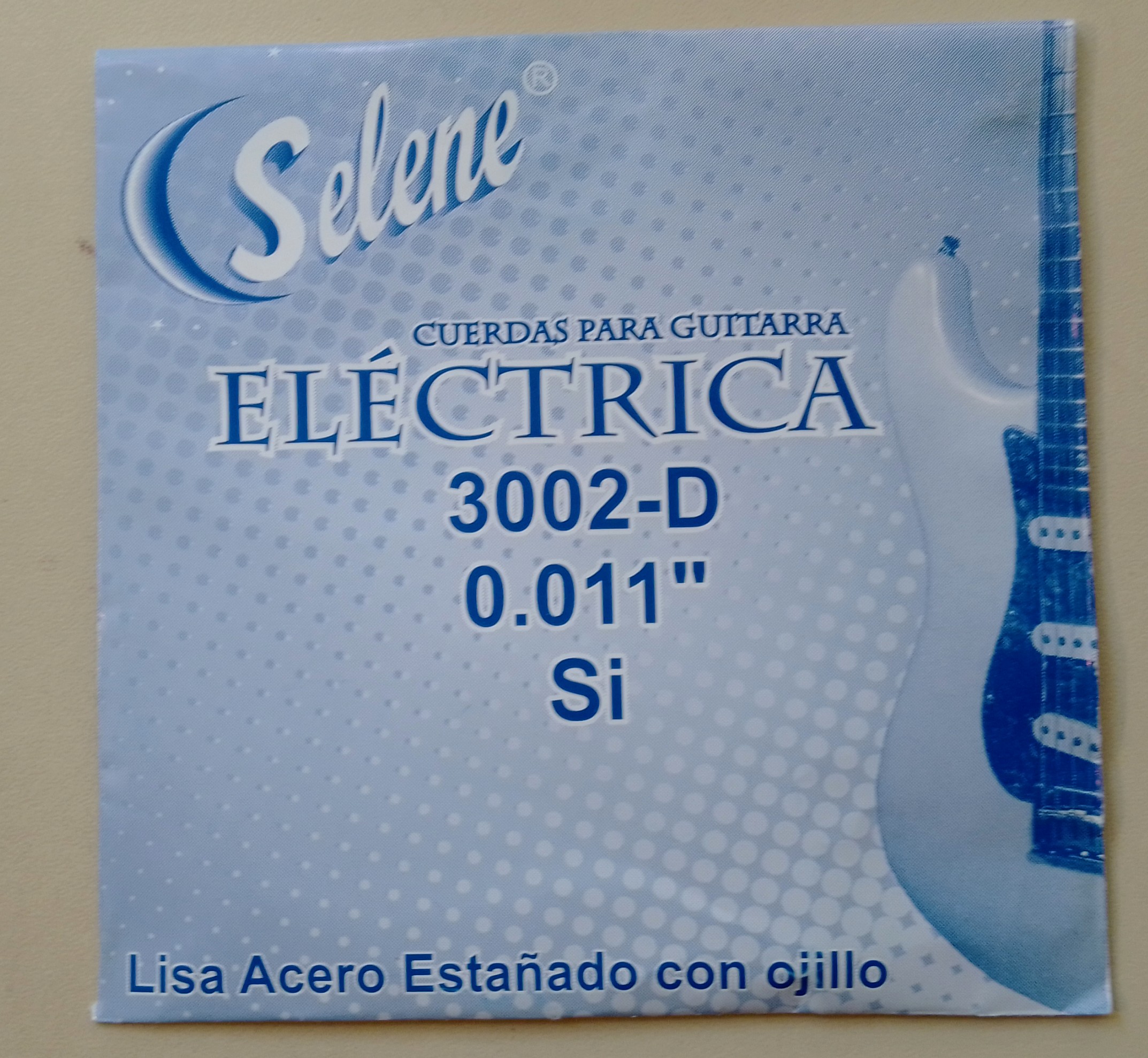 (imagen para) CUERDA GUITARRA ELÉCTRICA SELENE ENTORCHADA ACERO 2a 011 (pz)