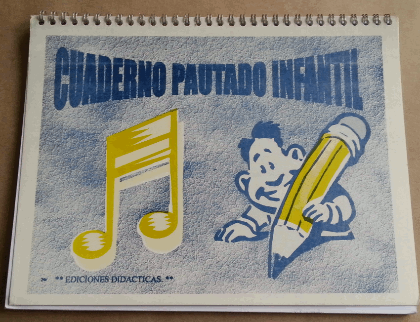 (image for) Children´s professional lined music book – 40 pages