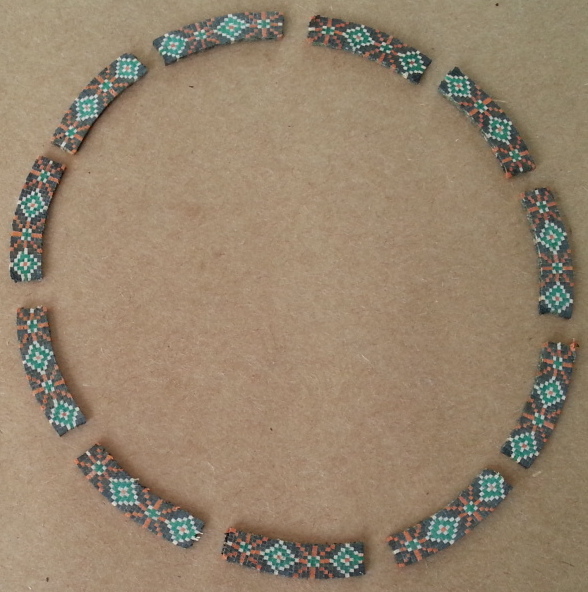 (imagen para) BOQUILLA SECCIONADA Para ARMAR 8MM. PUNTO CRUZ MADERA PARA GUITA