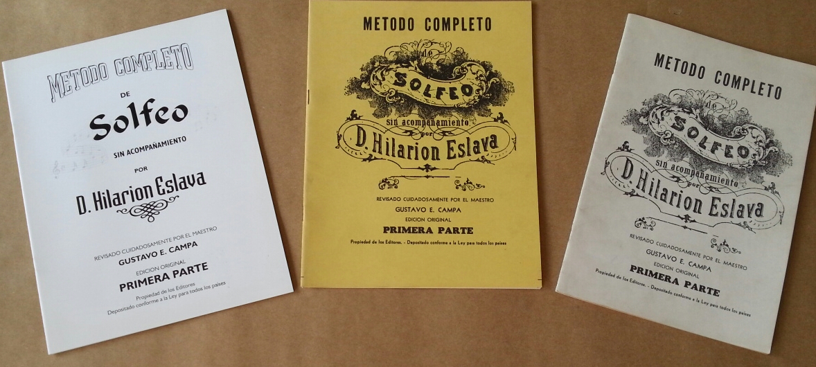 (imagen para) MÉTODO COMPLETO SOLFEO D. Hilarion ESLAVA 1a PARTE