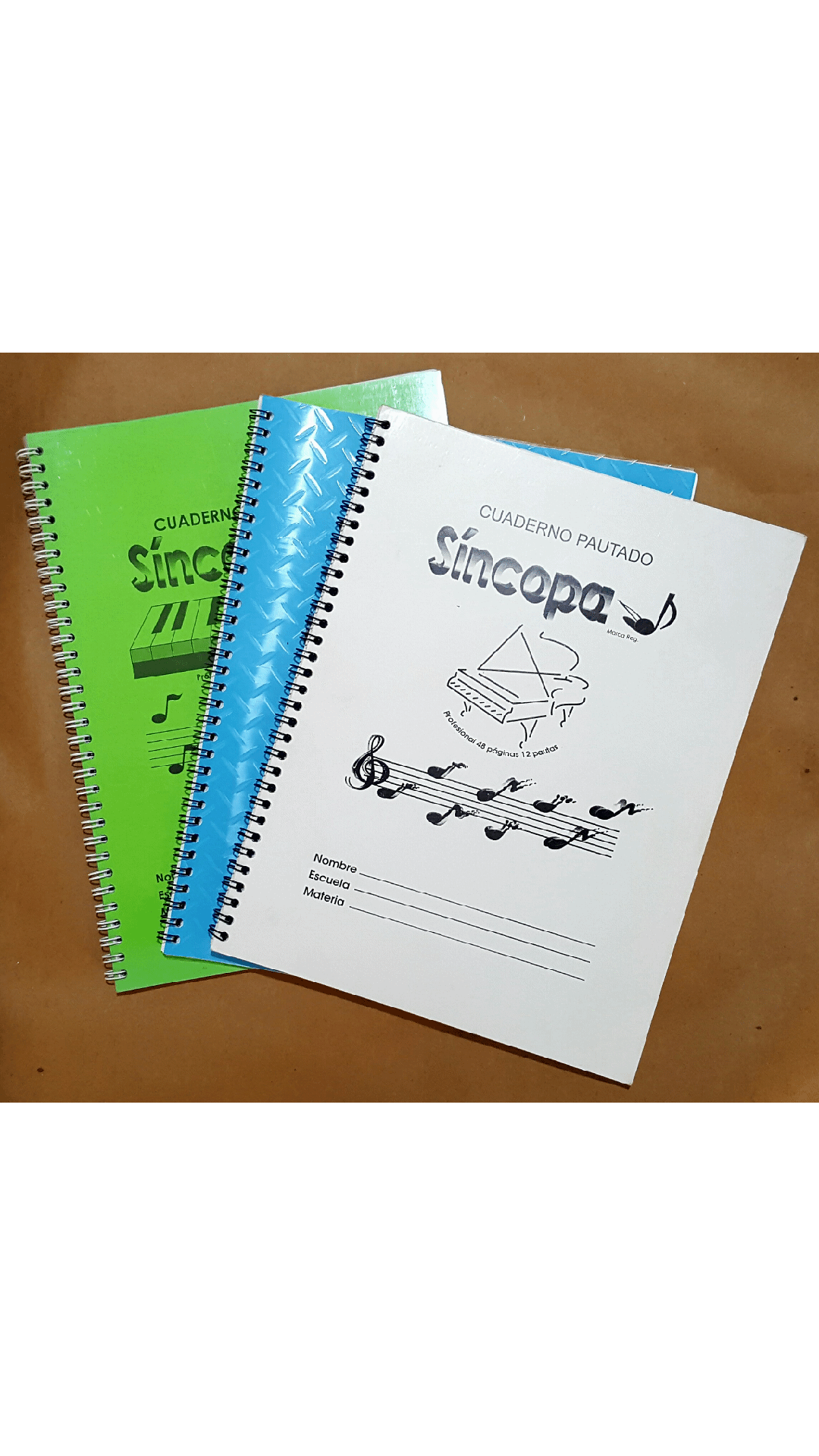 (imagen para) CUADERNOS 12 PAUTAS 48 hojas PROFESIONAL C/ESPIRAL METÁLICO-R