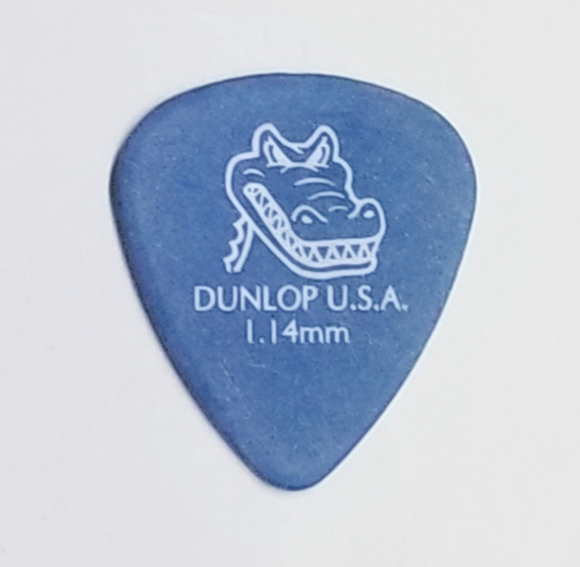 (imagen para) PLUMA guitarras FORMA DE GOTA Jim Dunlop Gator azul gruesa (pz)
