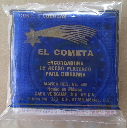 (imagen para) ENCORDADURA GUITARRA COMETA ACERO Con borla CUERDA (jgo)