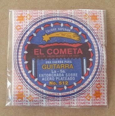 (imagen para) CUERDA GUITARRA COMETA ACERO Con borla 5a (pz)