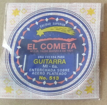(imagen para) CUERDA GUITARRA COMETA ACERO Con borla 6a (pz)