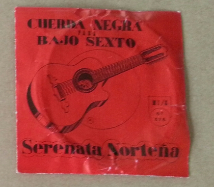 (imagen para) CUERDA BAJO SEXTO serenata norteña entorchada sobre rojo acero 6