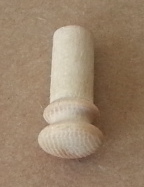 (imagen para) BOTÓN ANCLA PARA CORDAL VIOLÍN MADERA NATURAL