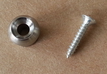 (image for) Bolt for acustic guitar nickel plated tahali