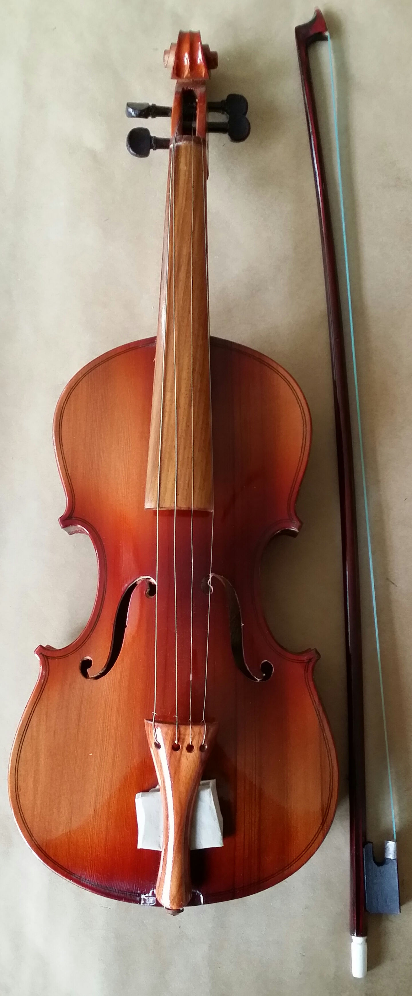 (imagen para) VIOLÍN 3/4 Con ARCO NACIONAL Con PEZ (jgo)