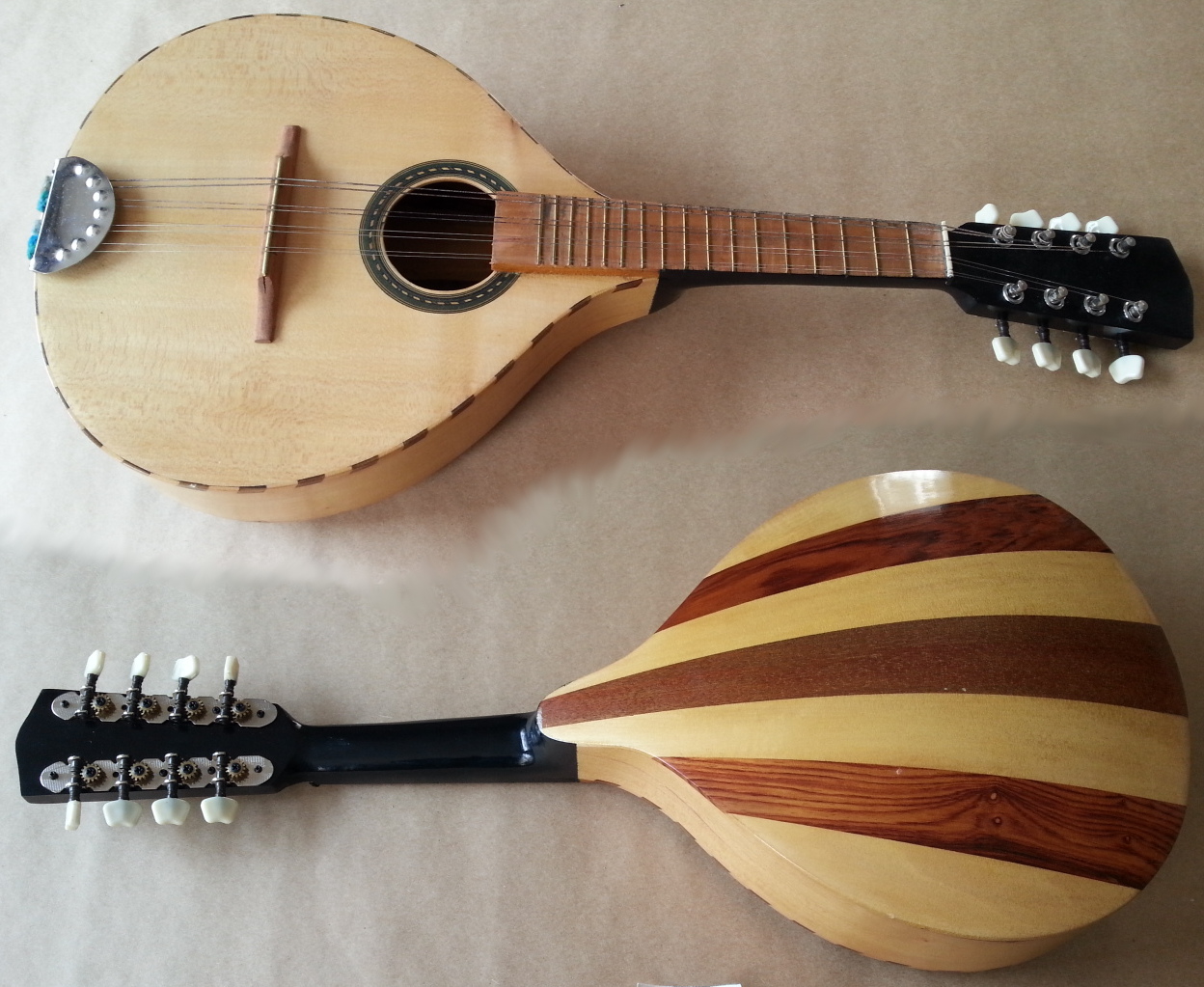 (imagen para) MANDOLINA SEMIPLANA tapa sirimo, nogal, ayahuacate
