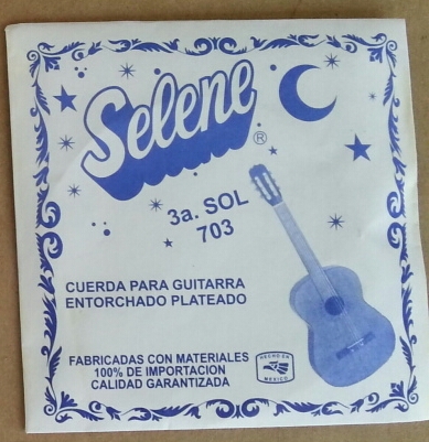 (imagen para) CUERDA guitarra SELENE ACERO 3a con borla (pz)