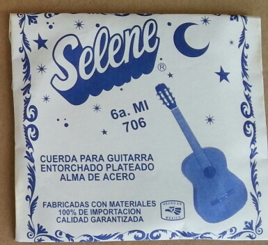 (imagen para) CUERDA guitarra SELENE ACERO 6a con borla (pz)