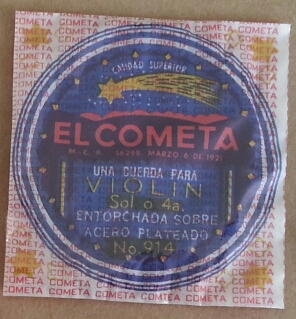(imagen para) CUERDA VIOLÍN COMETA ACERO 4a (pz)
