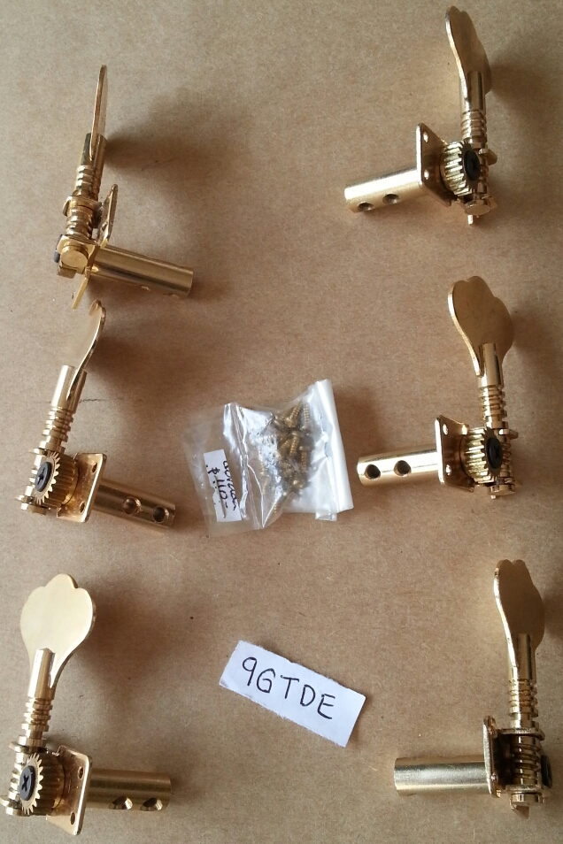 (imagen para) MAQUINARIA GUITARRÓN dorada, izquierdas Y Derechas DOBLE PERF.