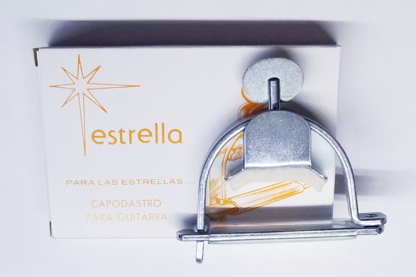 (image for) Capo for guitars Estrella chromed w/ washer (pc)