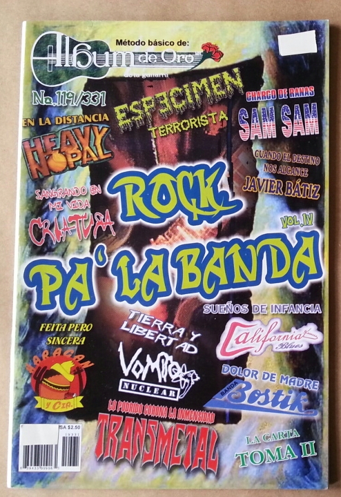 (imagen para) MÉTODO Album de oro de la guitarras volumen 119331 (letra y tabl