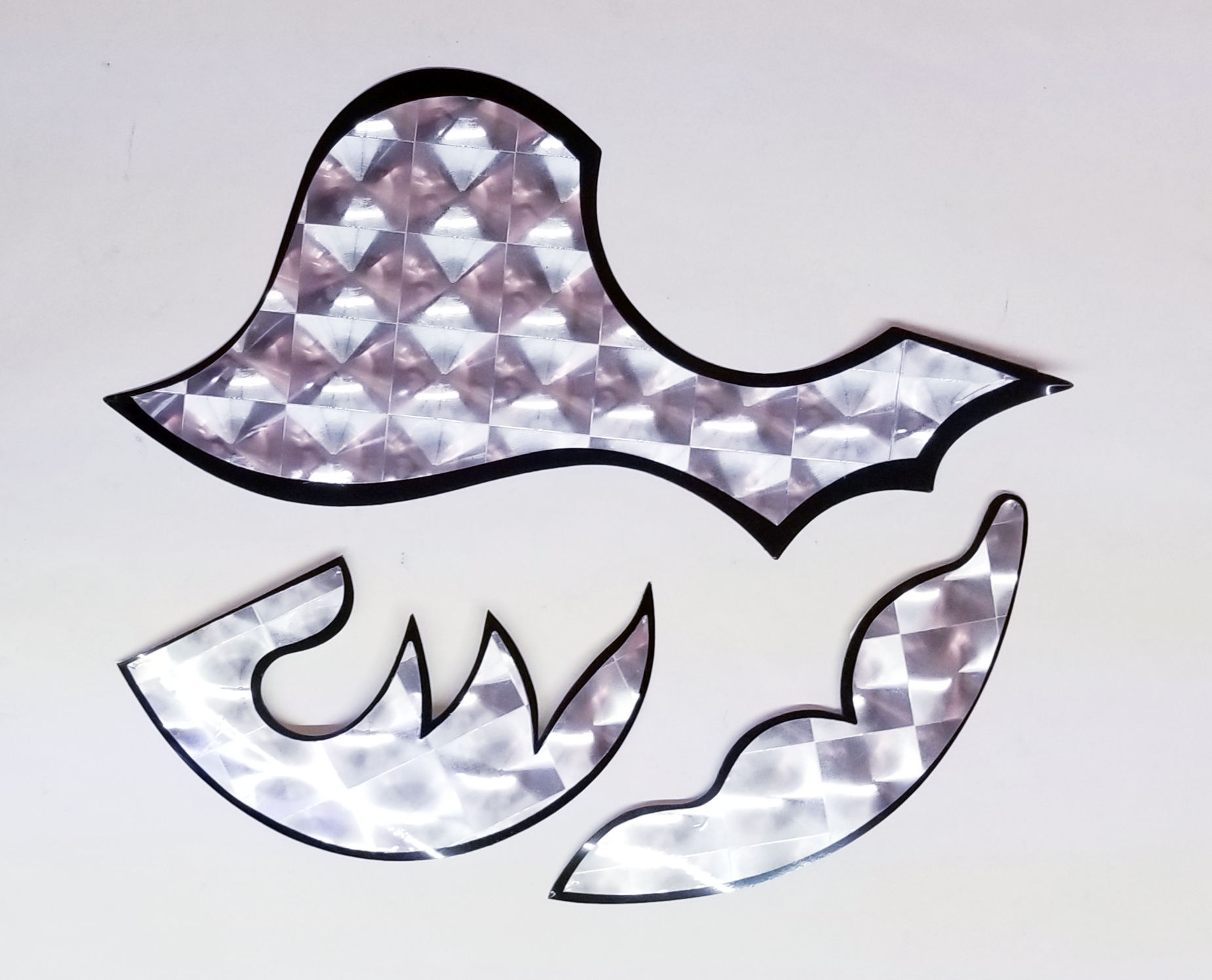 (imagen para) micas para bajo sexto adhesivasMetálica doble capa 3 Silueta HC