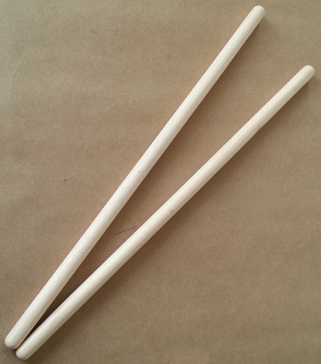 (imagen para) BAQUETA BATERÍA MADERA DURA IMPORT sin punta mediana (par)