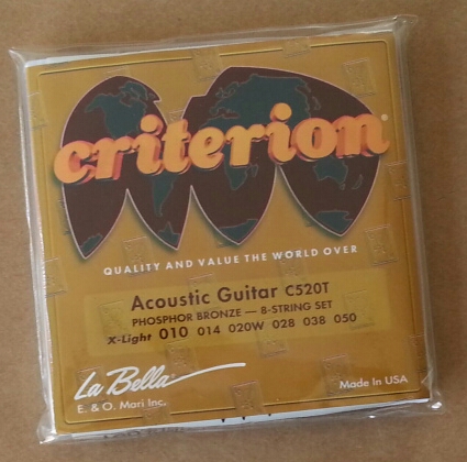 (imagen para) ENCORDADURA GUITARRA LA BELLA CRITERION Nylon NEGRO CUERDA