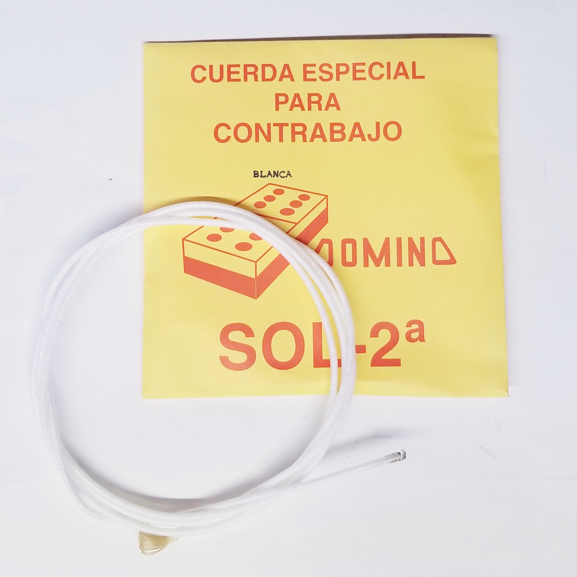 (imagen para) CUERDA CONTRABAJO DOMINO Nylon Blanca 2a
