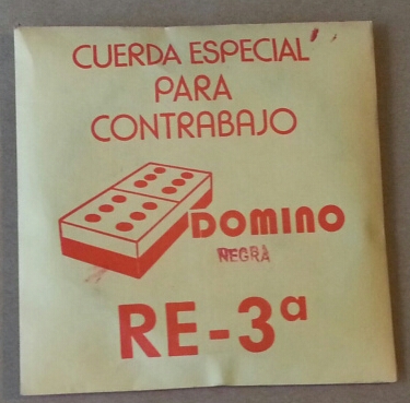 (imagen para) CUERDA CONTRABAJO DOMINO Nylon negra 3a